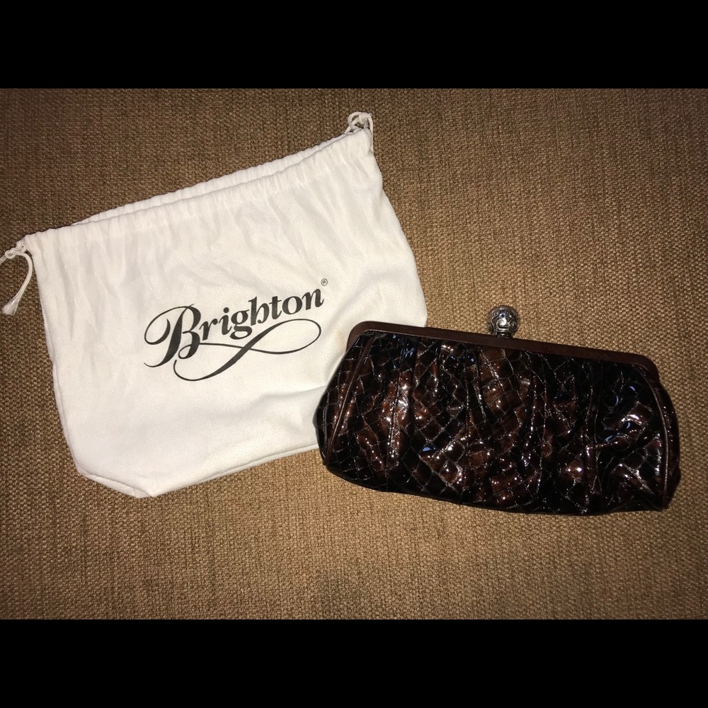 NWOT Alligator Brighton Clutch